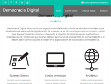 Tablet Screenshot of democraciadigital.es